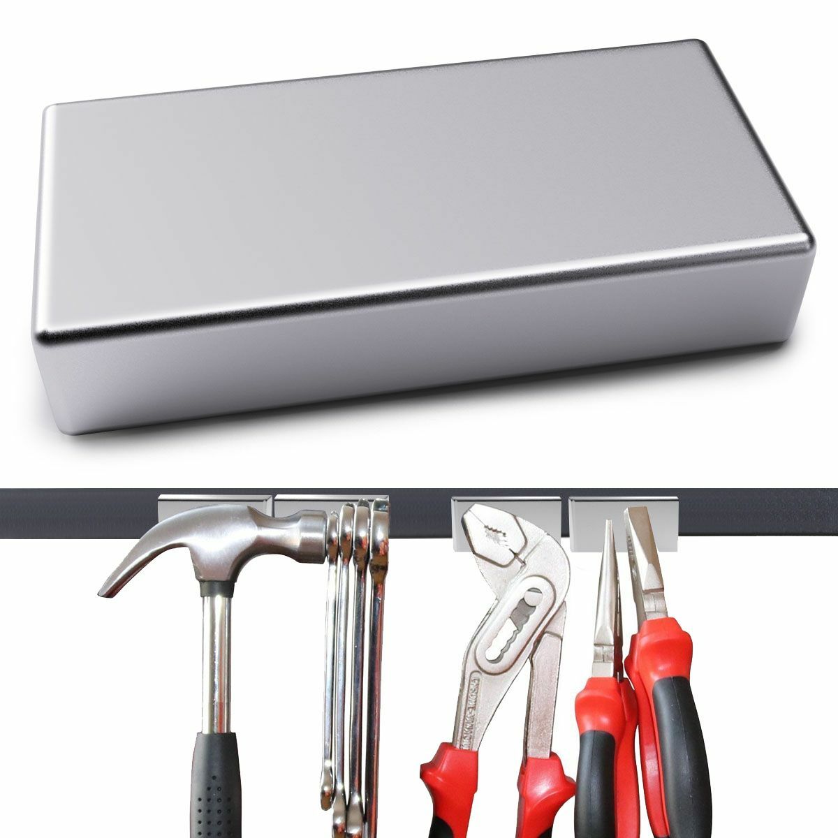 Big Block Magnets Super Strong Rare Earth N52 Neodymium Large Magnet 2″X1″X0.39″