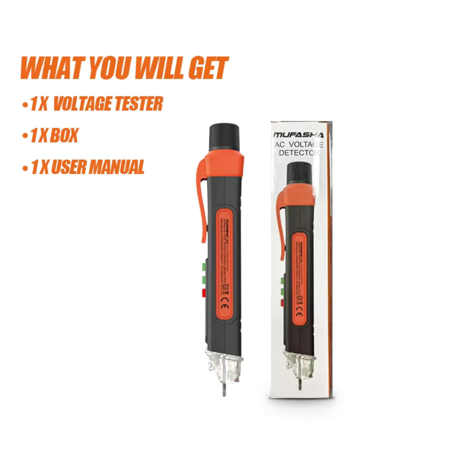 Non-Contact Voltage Detector 12-1000V AC Tester Pen Smart Breakpoint Finder Tool