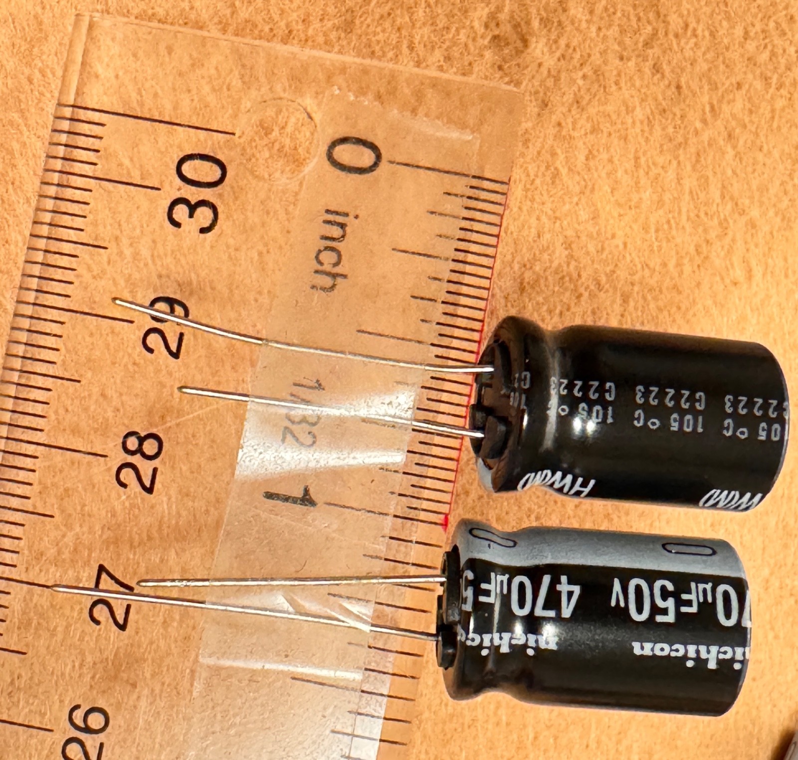 Nichicon UHW1H471MHD6 Radial Capacitor,470uF,50V,±20%,ESR=27mΩ,10000Hrs Lifetime