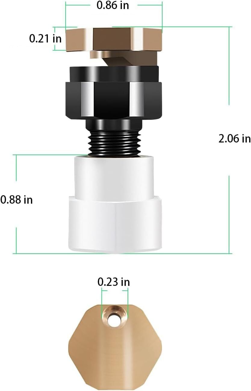 2X Full Pattern 16ft Broadcast Spray Boomless Nozzle BN2BP125FWX-CS 2GPM Pump