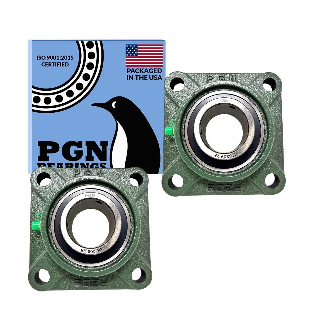 Ultra-Durable Chrome Steel Pillow Block Bearings with Solid Cast Iron Housing
