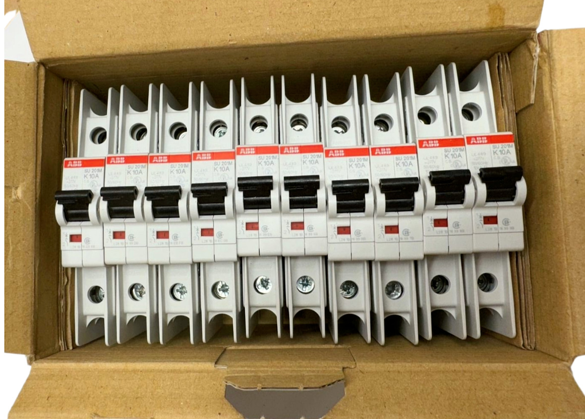(Box of 10) ABB SU 201M-K10 Circuit Breaker 1-Pole, 10A, 50/60Hz *Free Shipping*