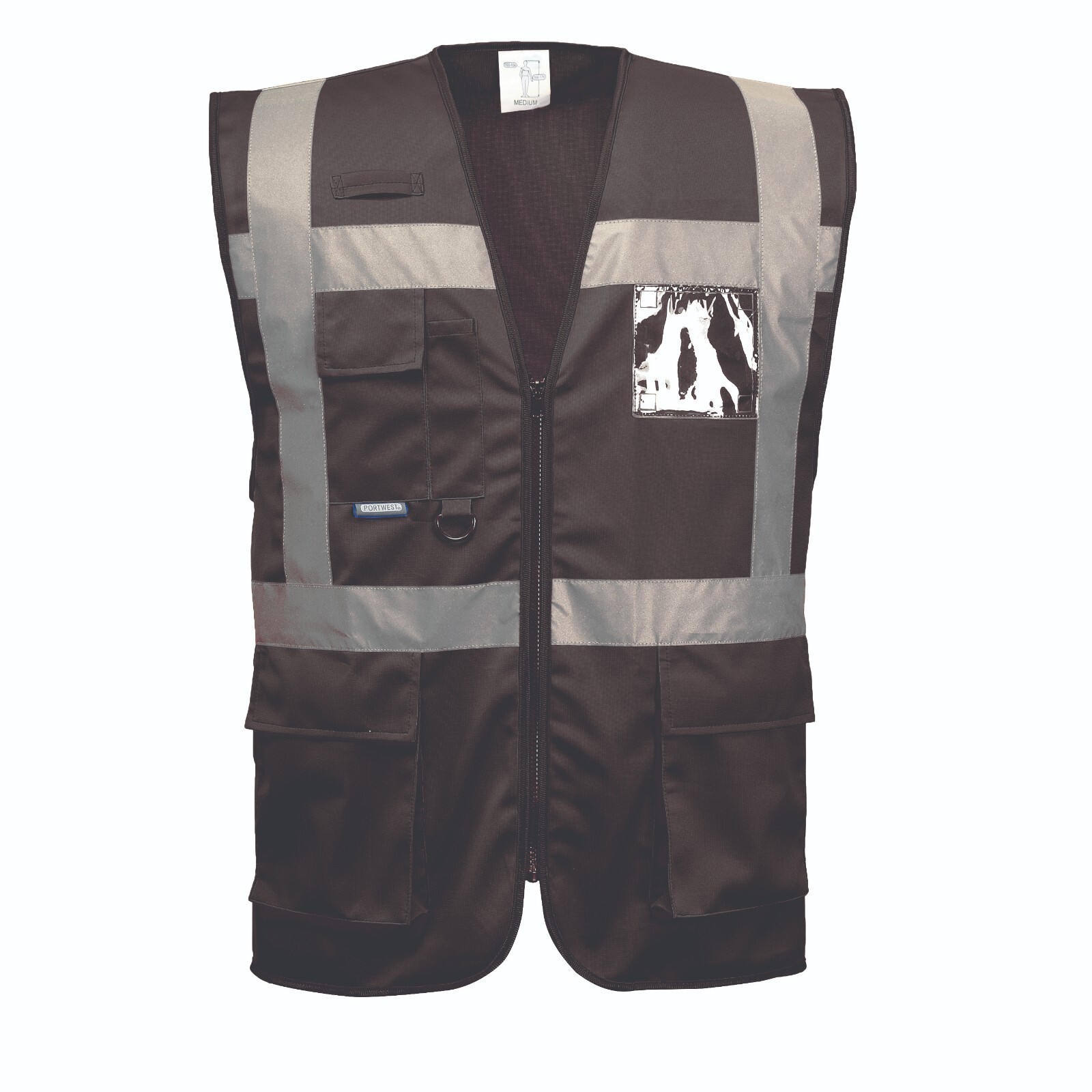 Portwest UF476 Iona Executive Safety Lightweight Zip Vest with Reflective Tape