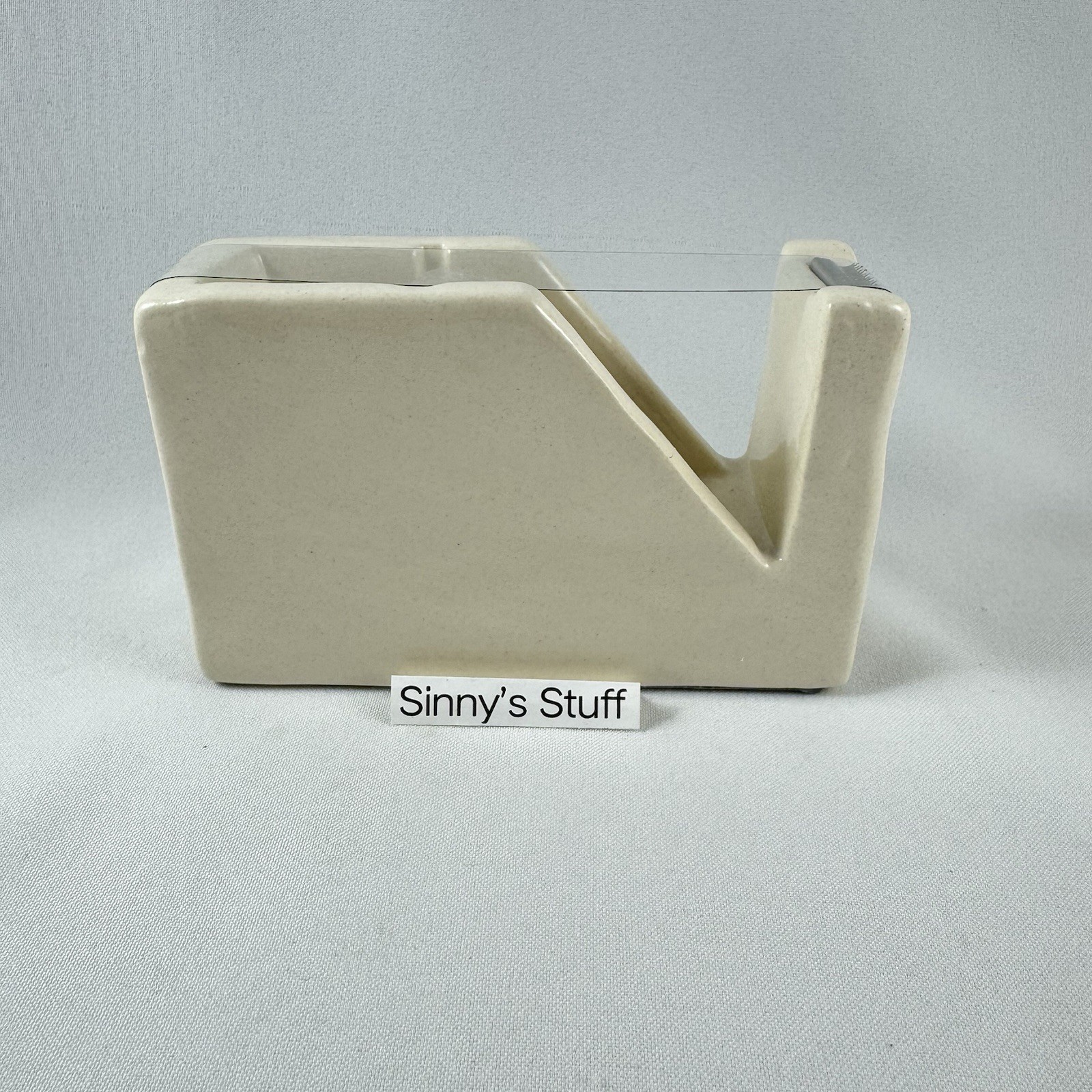 New Rae Dunn Artisan Collection Ivory Ceramic Tape Dispenser