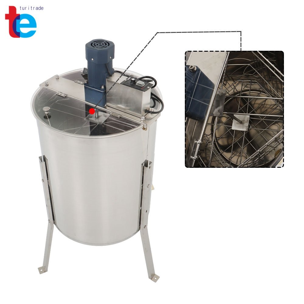 4/8 Frames Stainless Steel Electric Honey Extractor Beekeeping Equipment 1300RPM