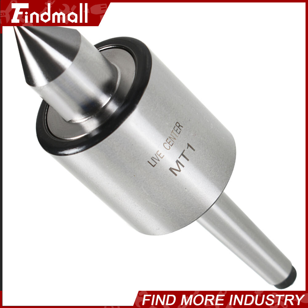 MT1 Live Center Morse Taper 1MT Triple Bearing Lathe Medium Duty CNC