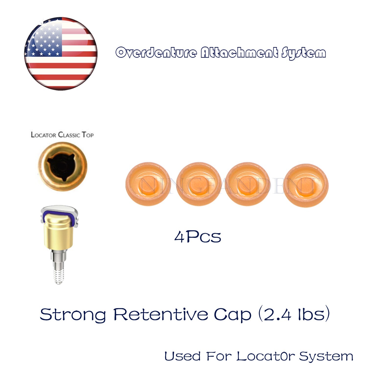 US Locator Tapered Abutment 1-5.0mm height for Zimmer TSV3.5 Mis Adin Implants