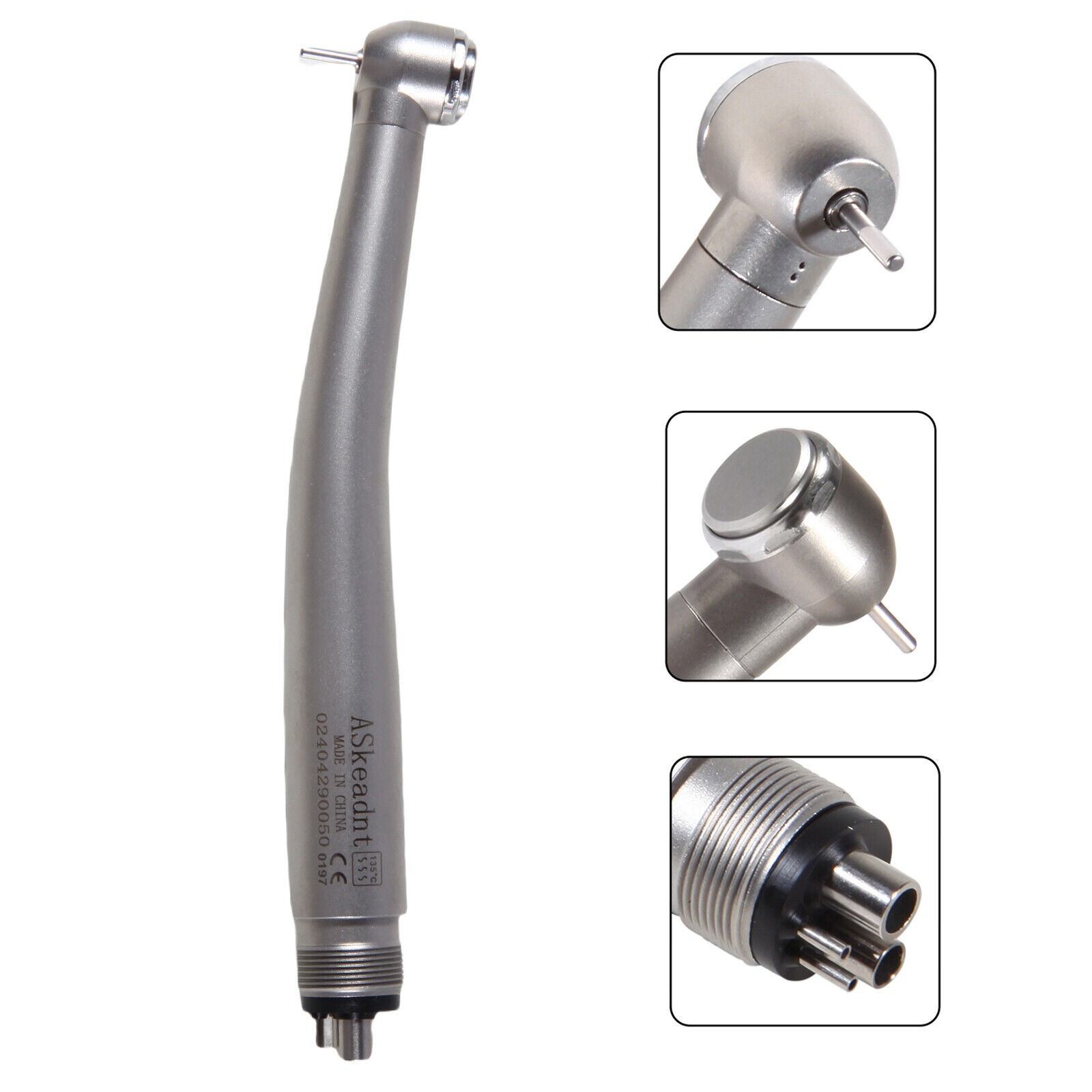 5x Dental High Speed Handpiece Push Button head 4 Hole NSK Style ADA4 Turbine M4