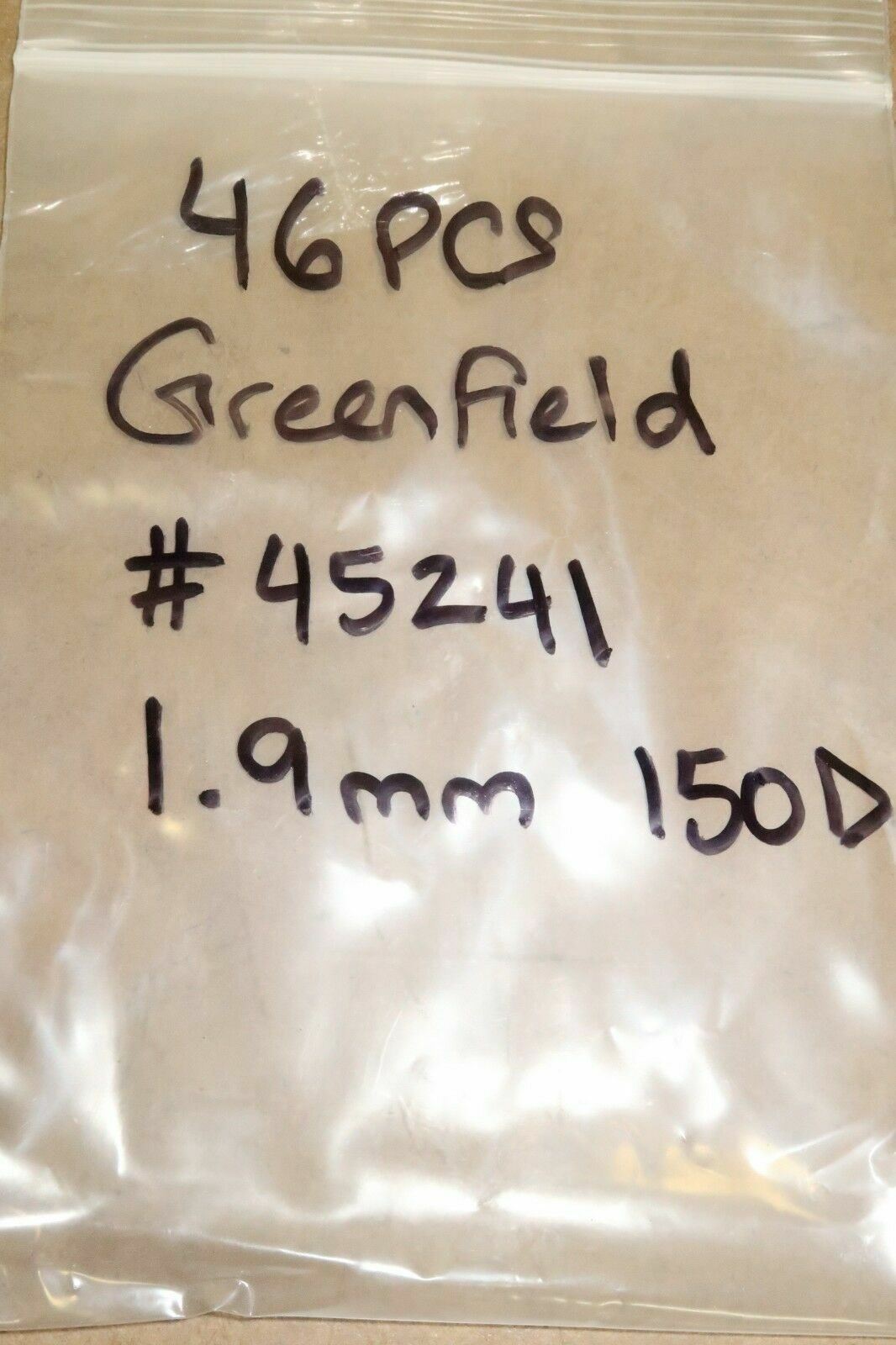 12 pcs GREENFIELD 1.90mm Jobber Length Drills 150D Bright Finish 45241 USA