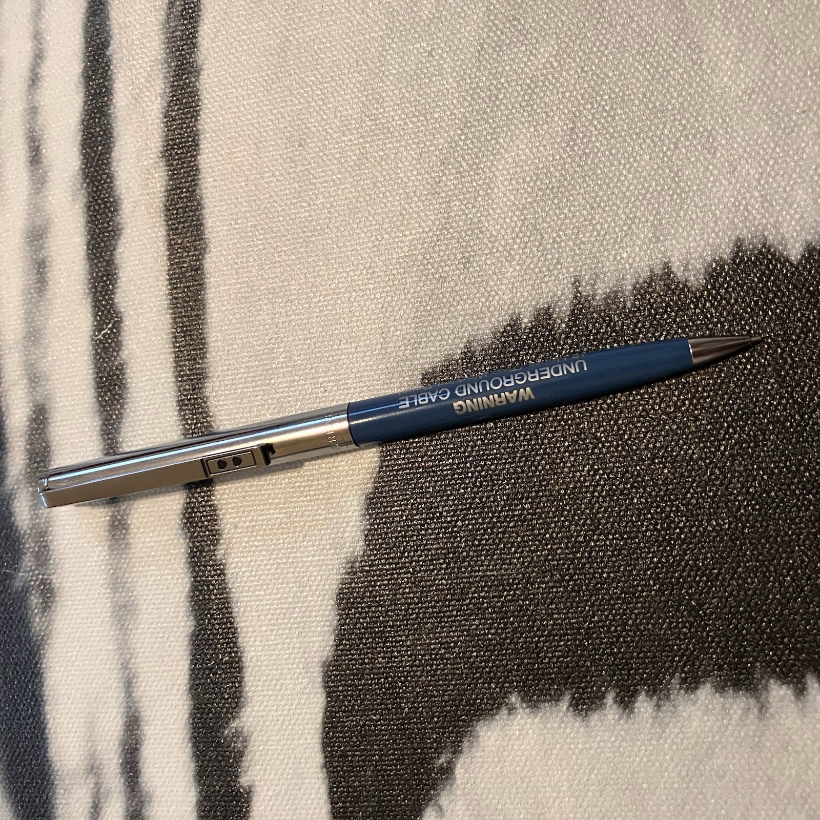Vintage Paper Mate Double Heart Mechanical Pencil Blue Silver Twist