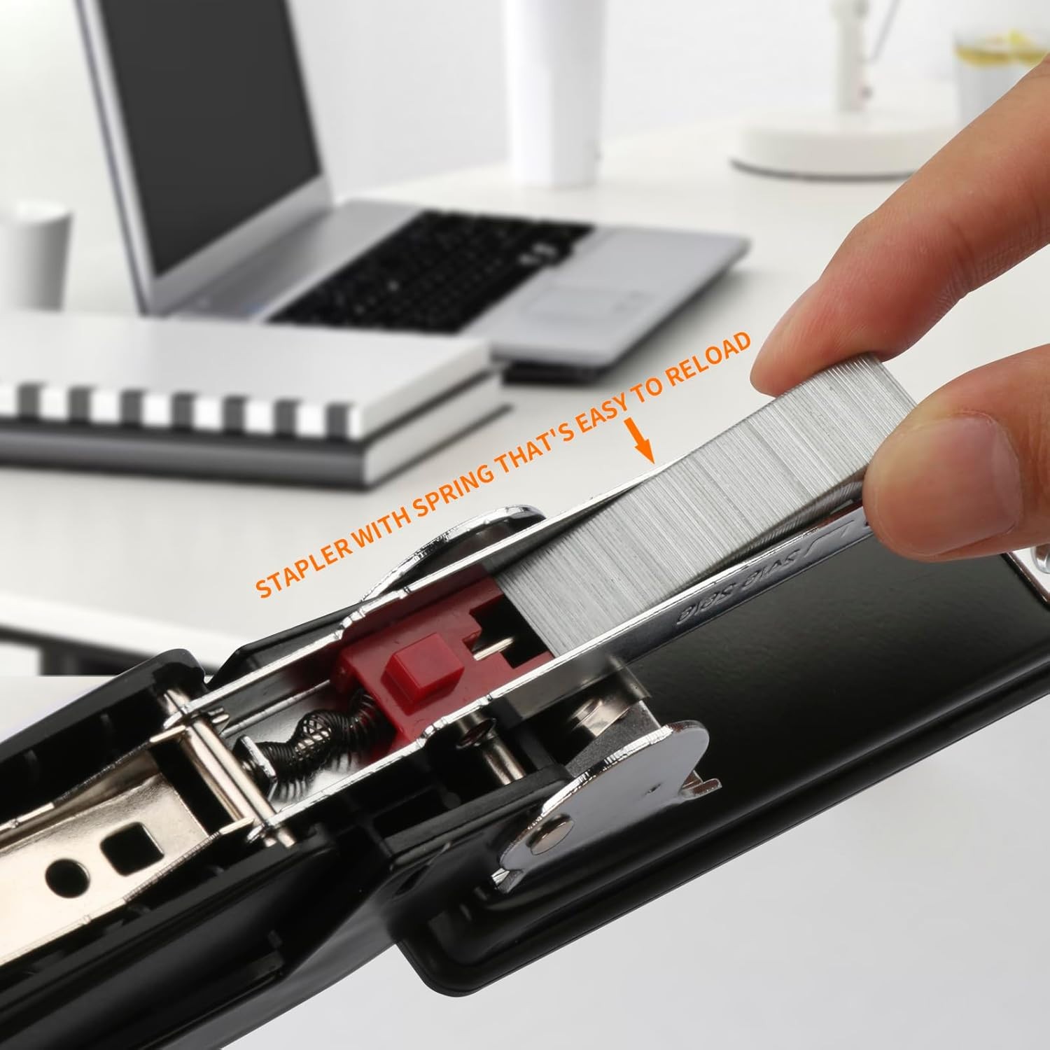 Swing-Arm Swivel Booklet Stapler 12 Sheet Capacity 100 Standard 1/4″ Staples