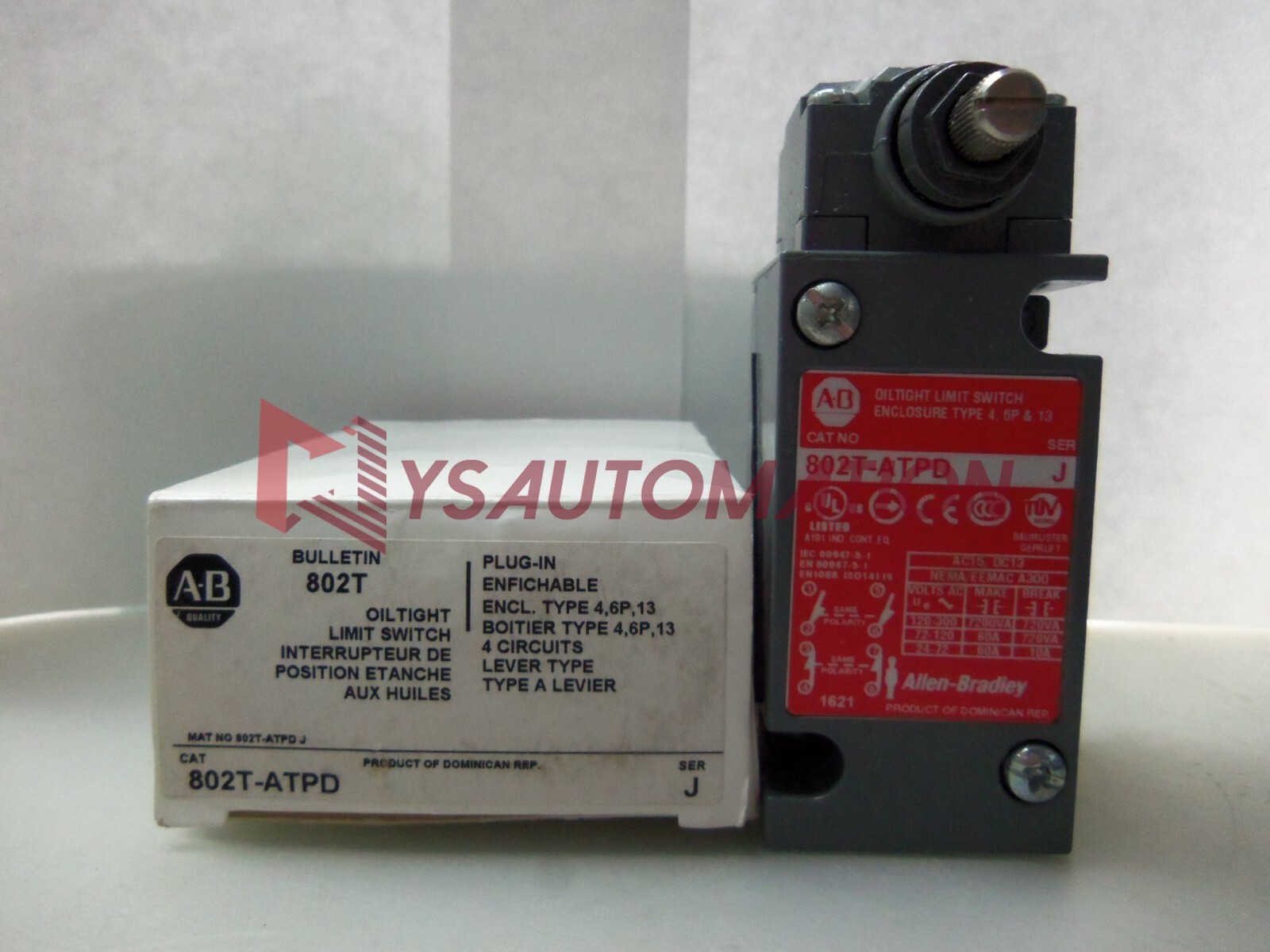YG Allen Bradley 802T-ATPD OilTight Limit Switch Series J NIB