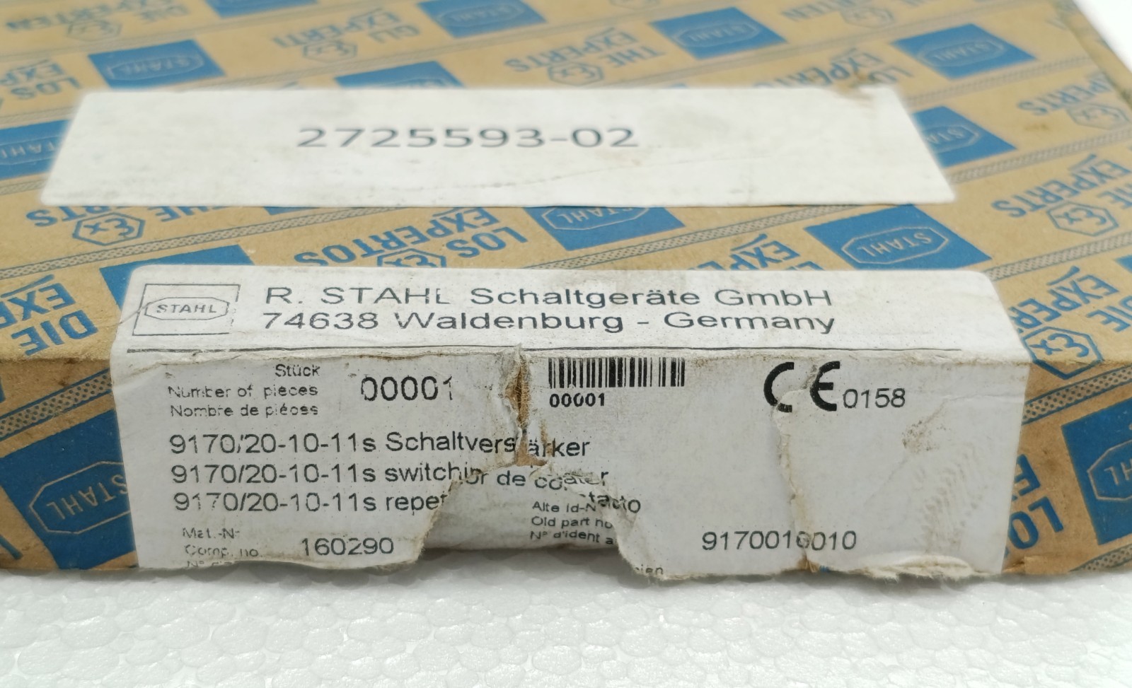 R. STAHL 9170/20-10-11s Switching Repeater 2-Channel 24VDC ISpac Relay NIB
