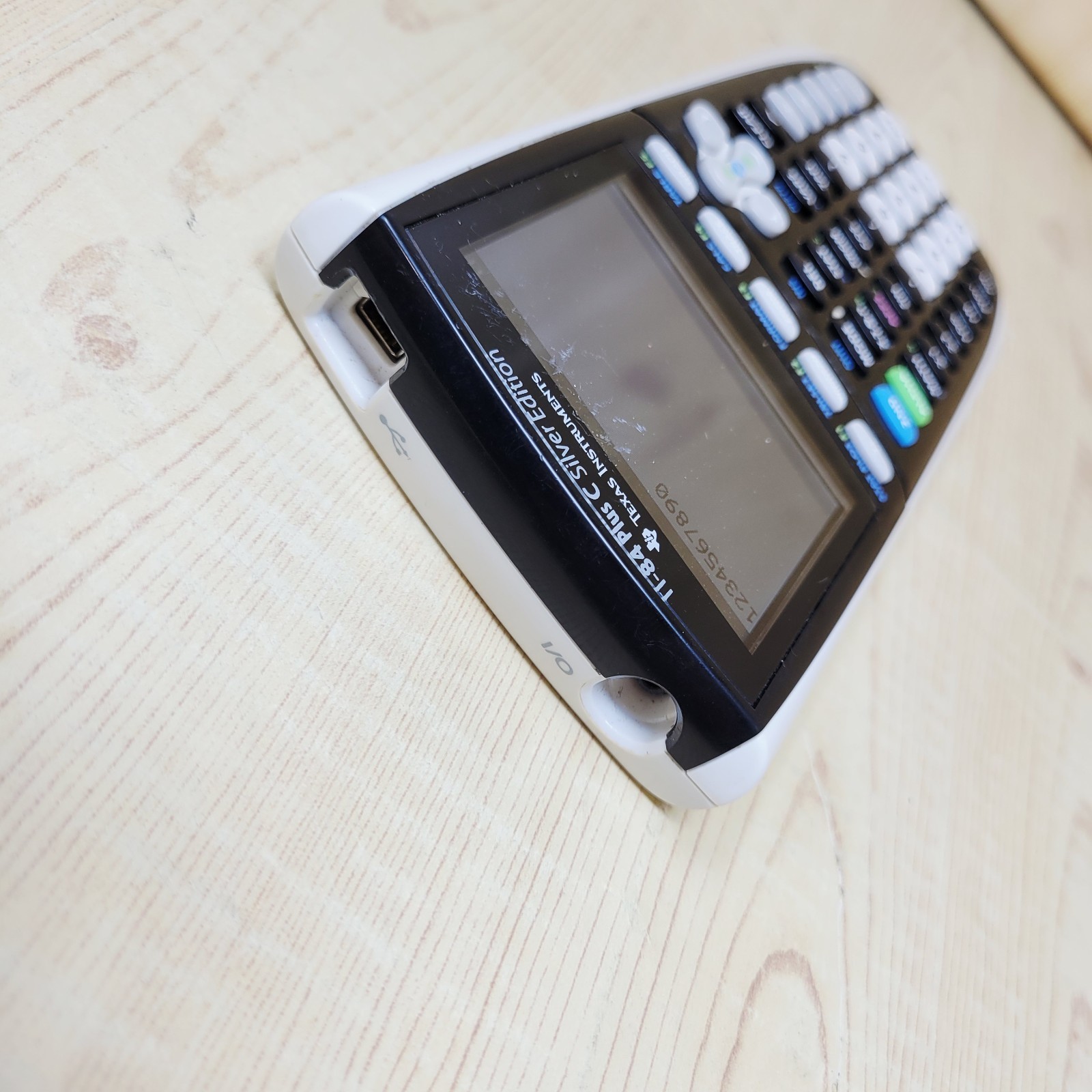 TI-84 Plus C Silver Edition Graphing Calculator (Black) SCRATCHES ON SCREEN