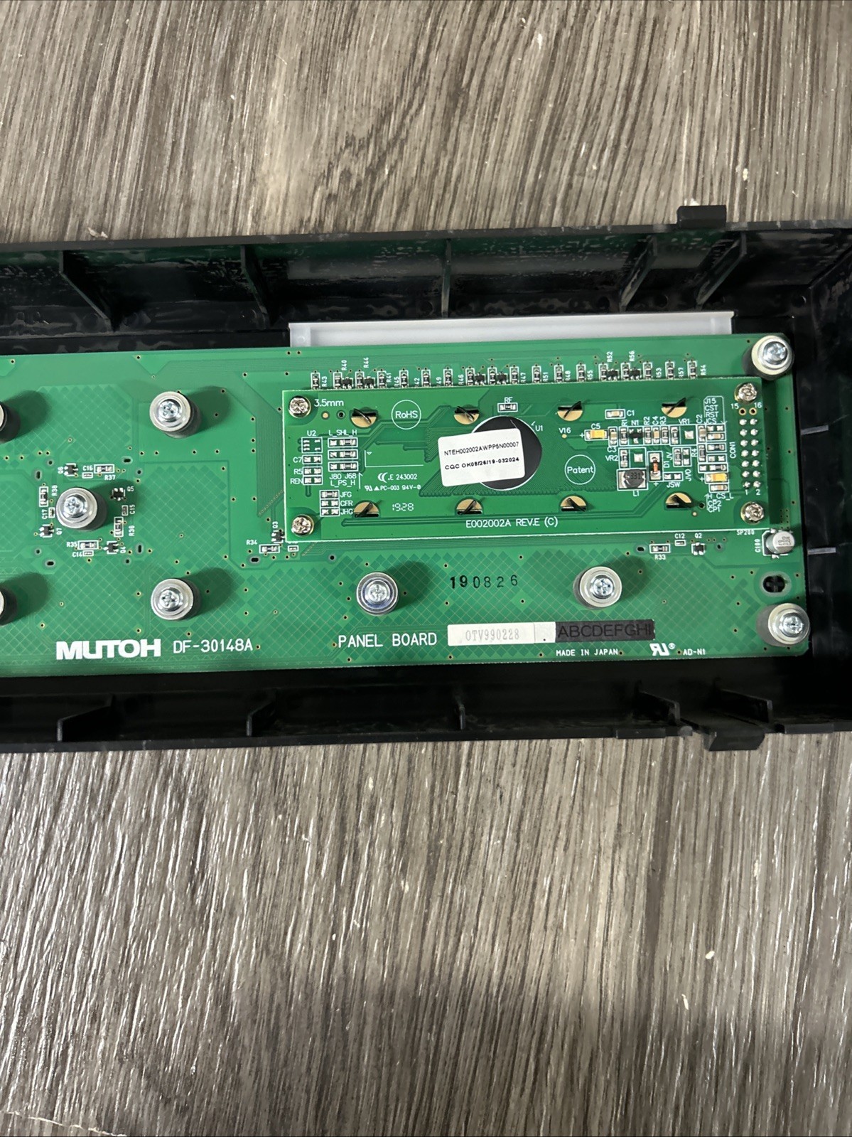 Mutoh XPJ-1641sr Display Screen Control Board UsedDF-30148a #2r5a
