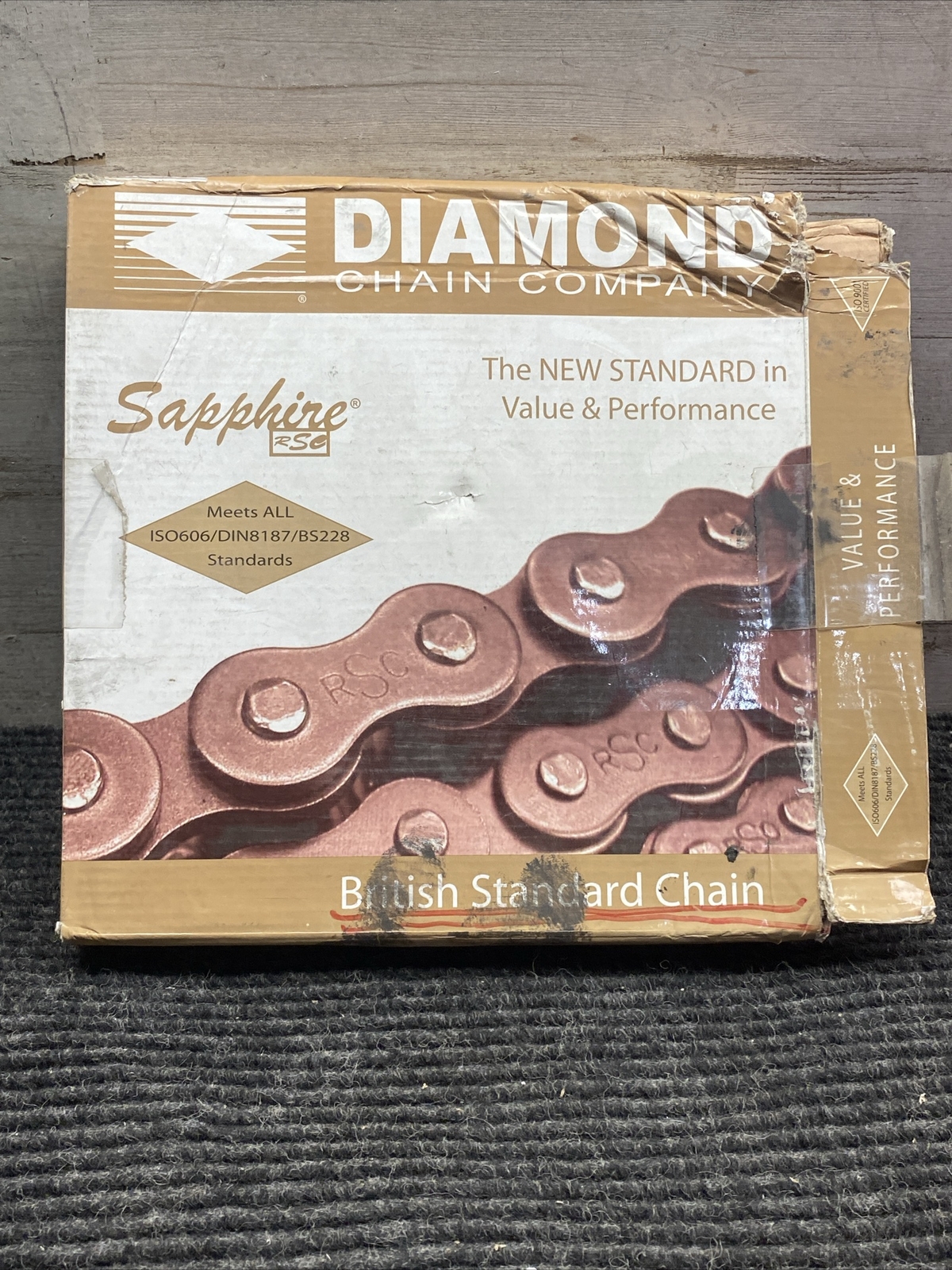 Diamond Chain RSC-12B-1-R-3.05M British Standard Chain 10Ft