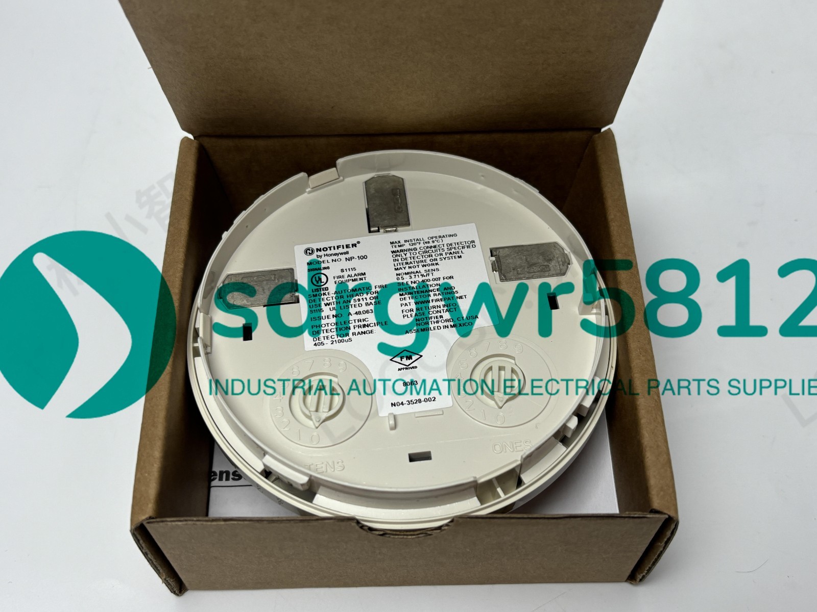 Notifier NP-100 Photoelectric Smoke Detector NP 100 Only Head Fast Shipping