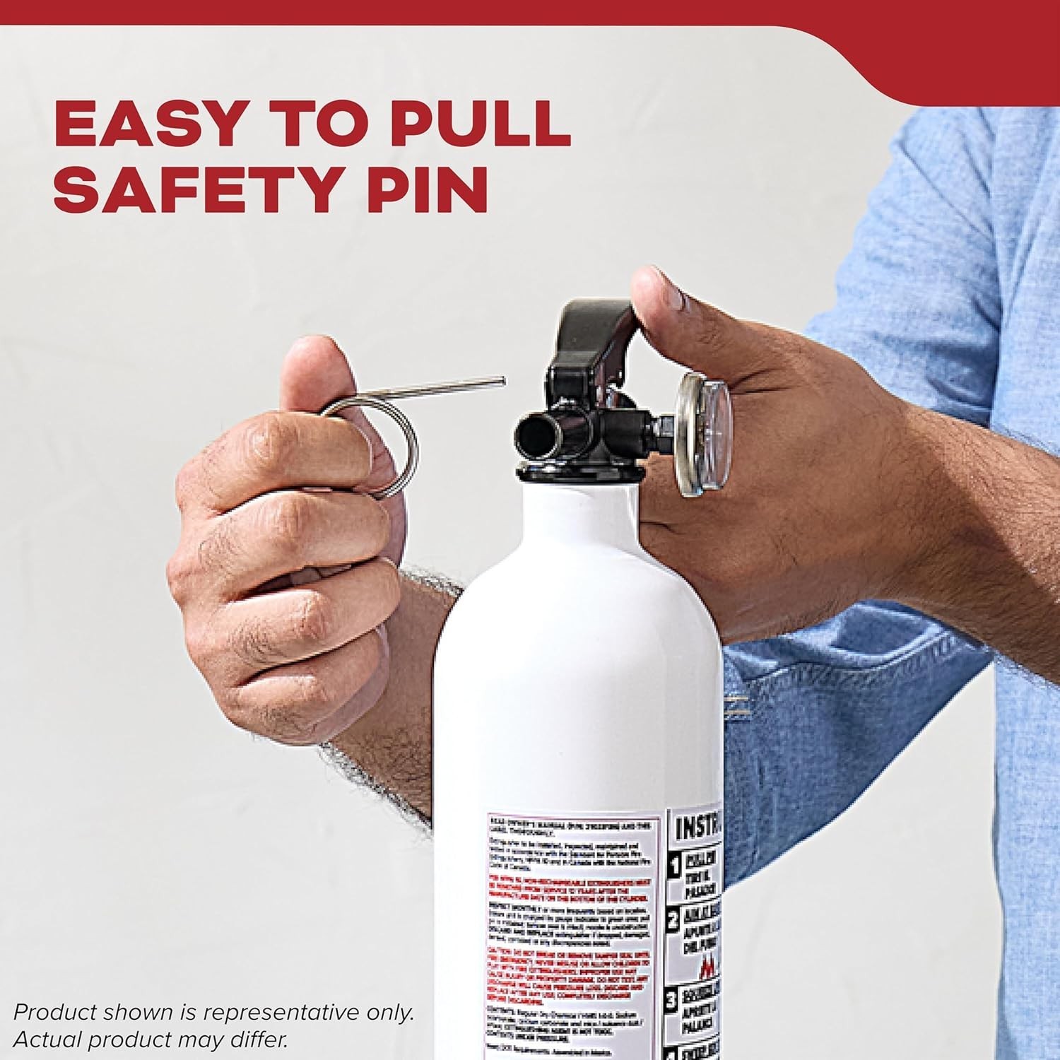 Fire Extinguisher for Vehicles Cars Trucks Single-Use 5BC ‎3.2 pounds