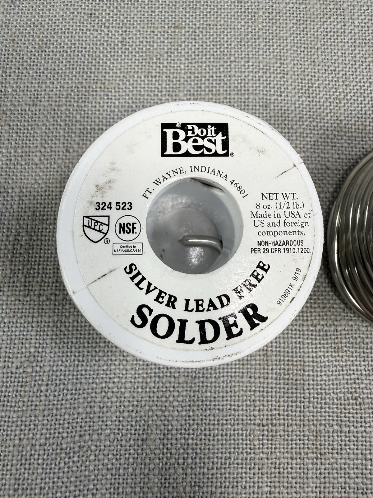 2x Do it Best 324523 Silver Lead Free Solder 8 Oz Spools Lot of 2 New