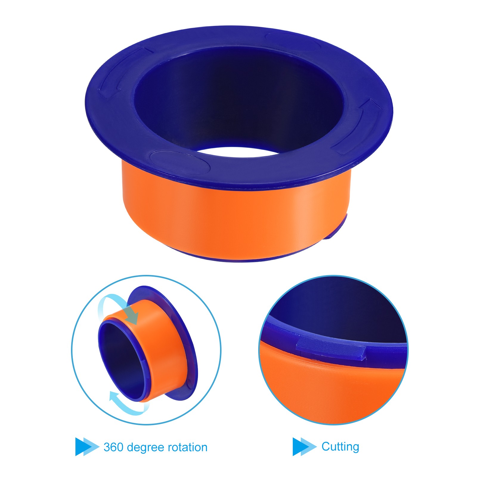 3inch Shrink Wrap Handle 4Pcs Stretch Wrap Dispenser Stretch Film Purple