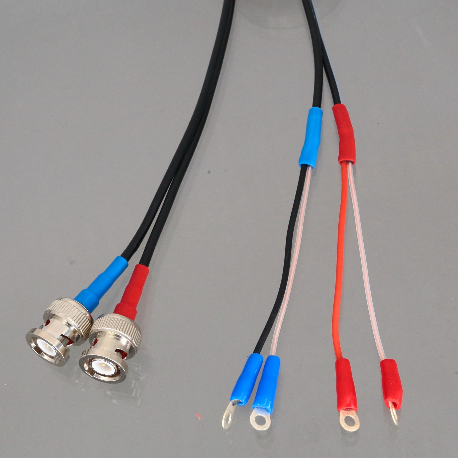 BNC to M3 Screws Ring Lugs Terminal Coax Signal Cable For Ultrasonic Flow Meter