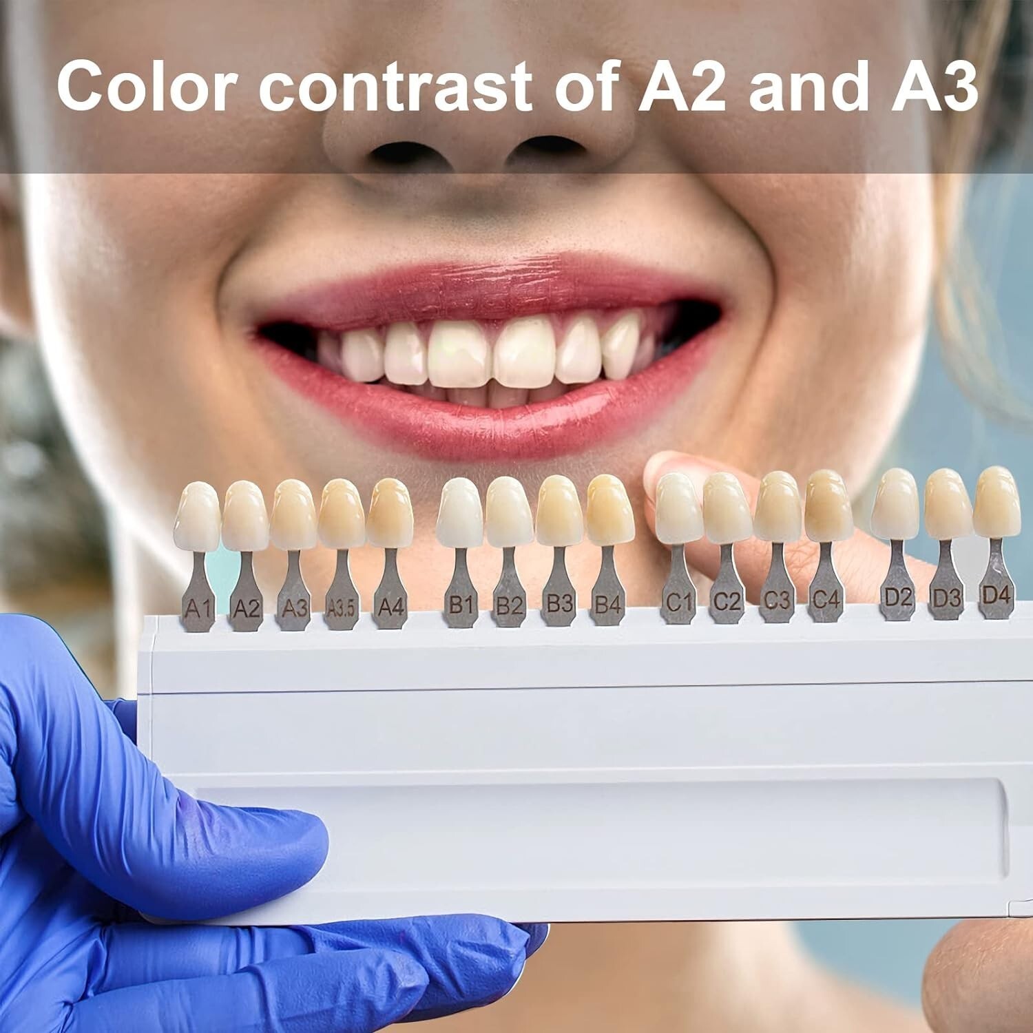 28Pcs/Set Dental Acrylic Resin Denture False Teeth A1 A2 A3/T6 T8 Upper &Lower