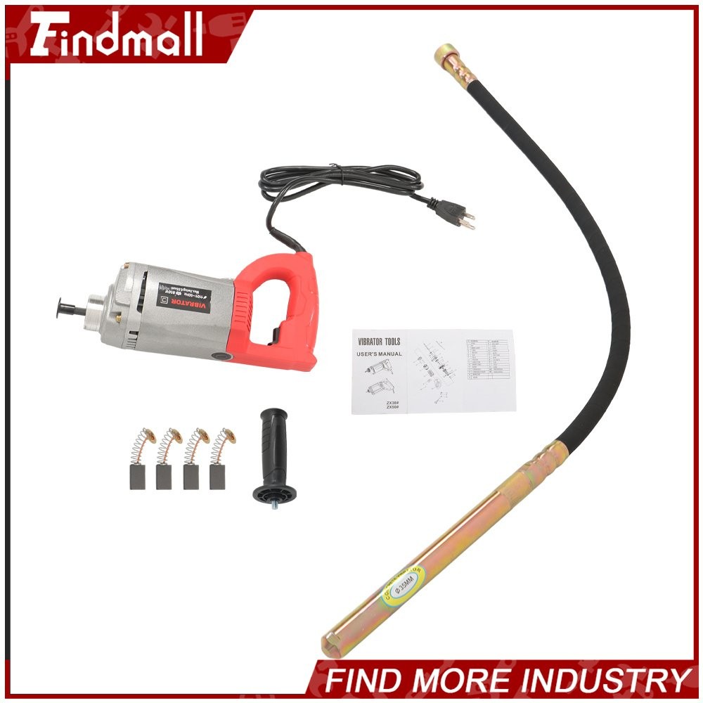 Findmall 1500W Construction Tools Electric Concrete Vibrator 4.5 Feet Long Shaft