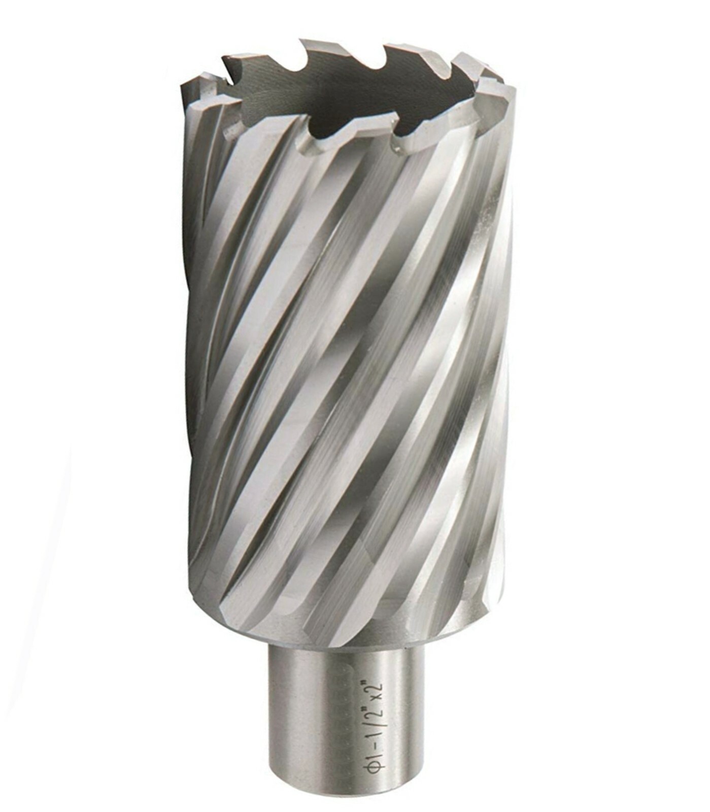HSS Annular Cutter 1-1/2 In.x 2 In. with 3/4 In.Weldon Shank Metal Hole Cutters