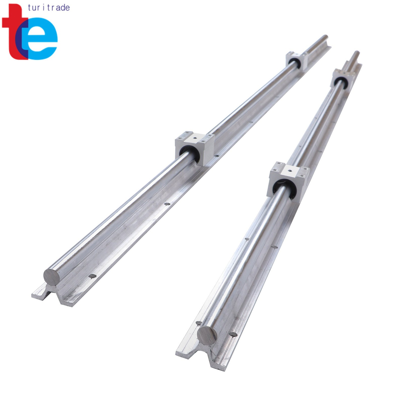 Precision SBR16 1500mm Guide Rails + 4 Carriages CNC Machine Parts
