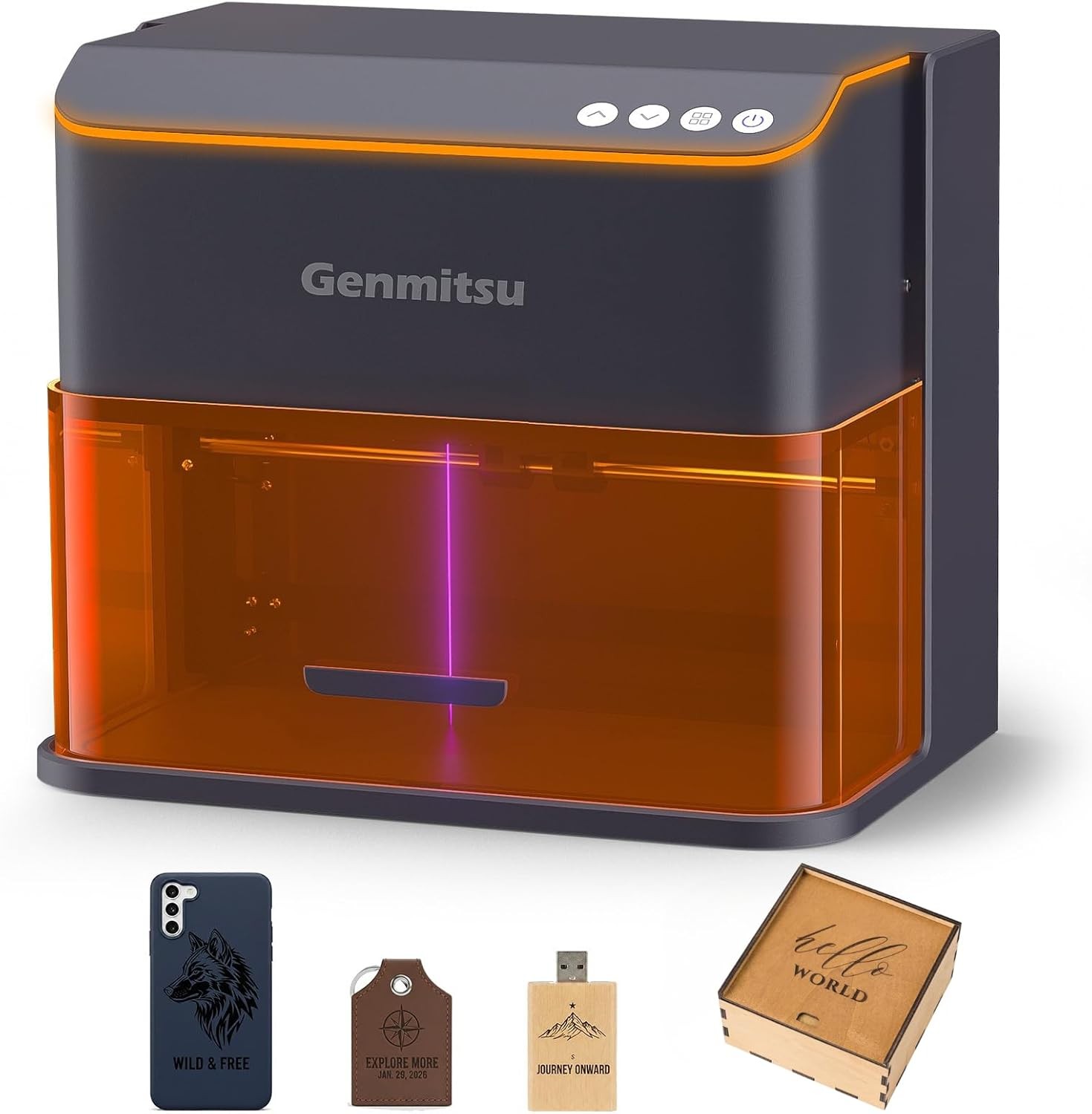 Genmitsu Kintix 5W Galvo Laser Engraver 90000mm/min Fast Metal Wood LightBurn