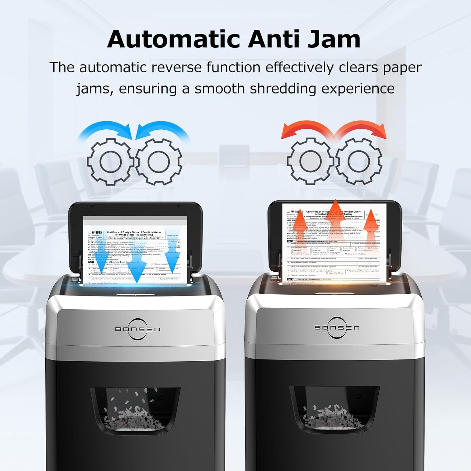 150-Sheet Autofeed Paper Shredder Heavy Duty, 60 Mins Micro-Cut Shredder for …