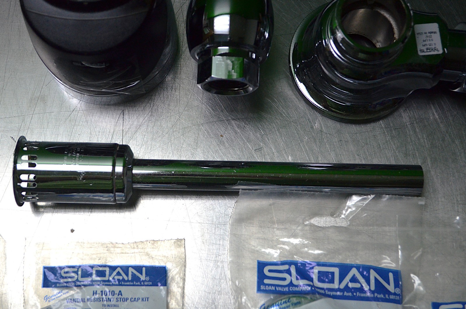 Sloan 8186-0.125 Exposed Battery Operated Sensor Urinal HEU Flushometer Mod 8100