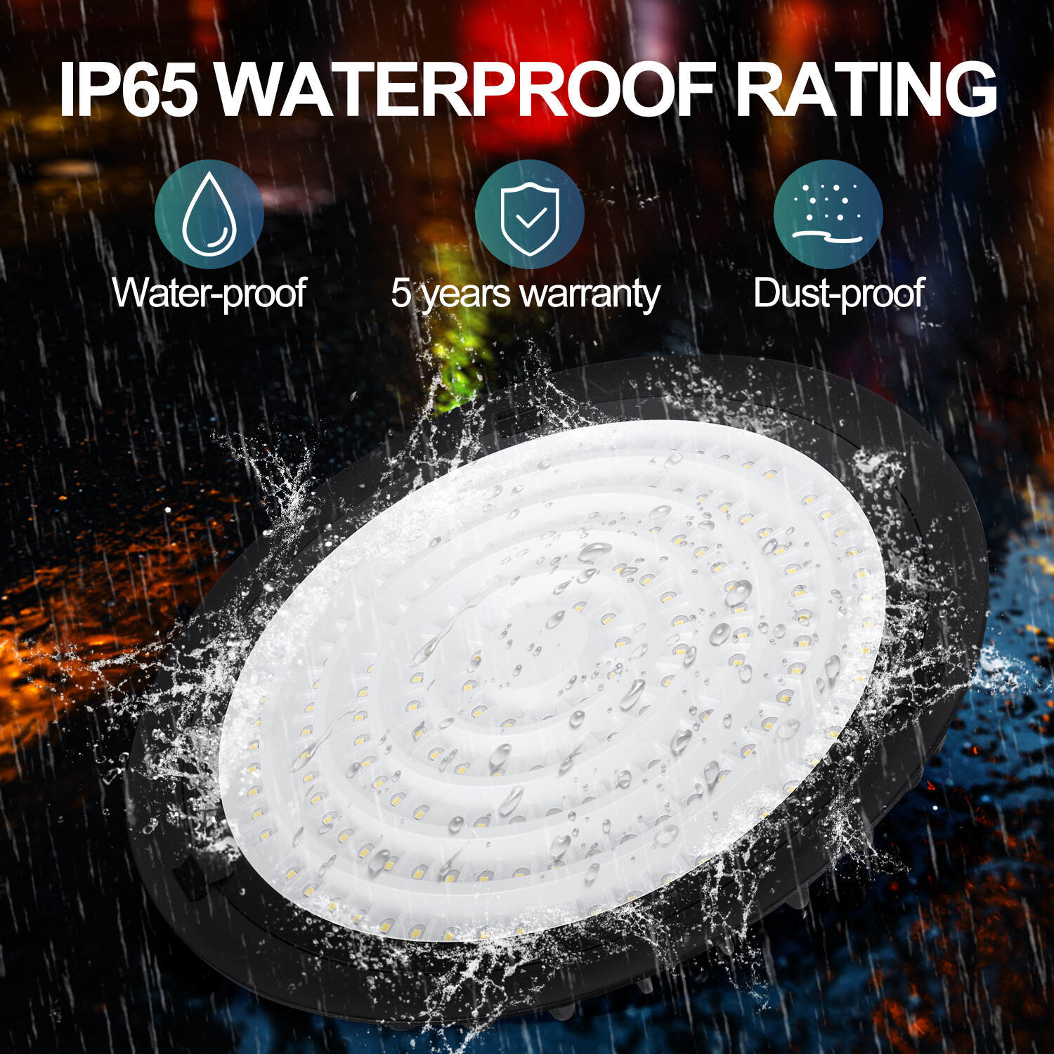 4 Pack 300W UFO Led High Bay Light Industrial Commercial Factory Warehouse Light