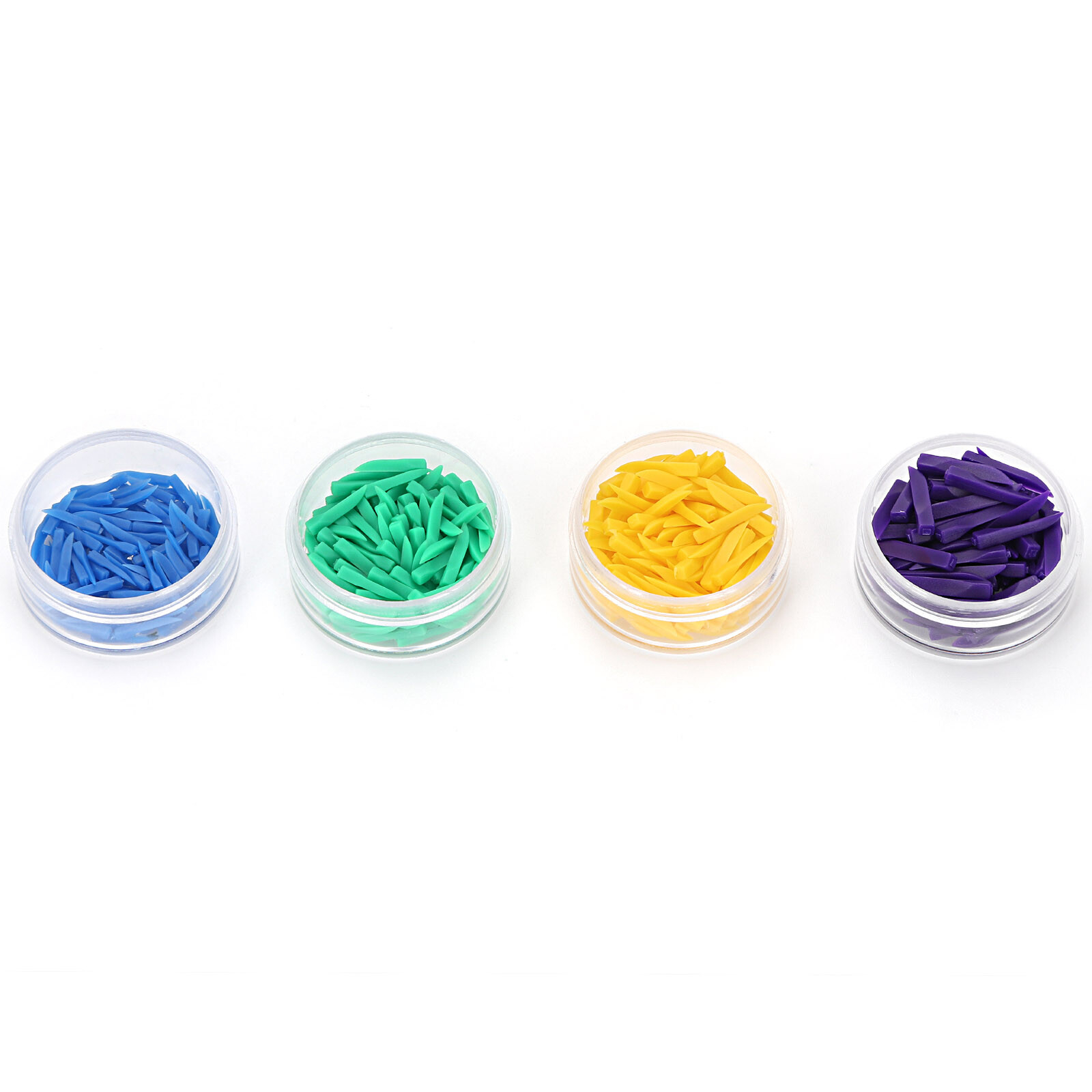 Disposable Plastic Wave Shape Dental Wedges Teeth Wedge Tooth Gap 100 Pcs