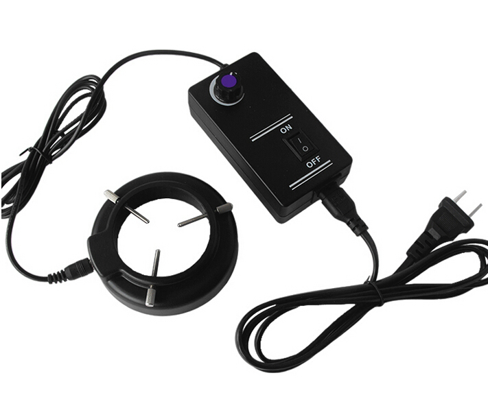 60 LED Purple UV Light Source Microscope Ring Light Lamp Illuminator 110V-240V