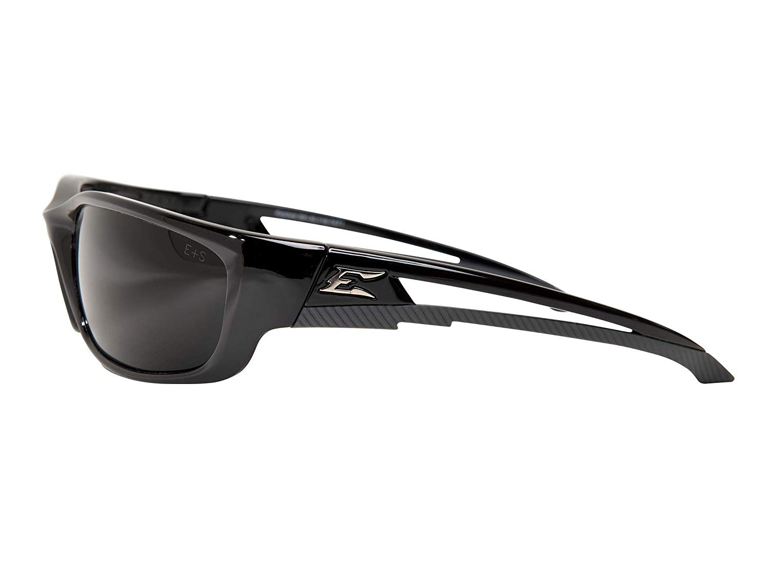 Edge Eyewear Kazbek XL Safety Glasses Black XL Frame Smoke Lens SK-XL116