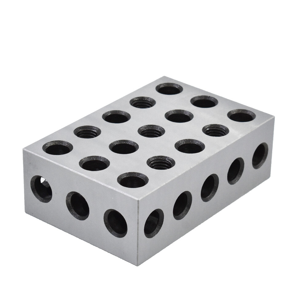 1 Pair 2-4-6 Blocks 23 Holes Matched Ultra Precision .0002″ Machinist 246 Jig