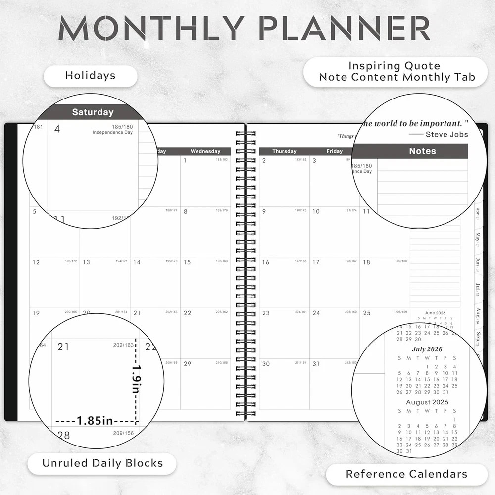 2026-2031 Monthly Planner/Calendar – 5 Year Monthly Planner, Jul. 2026 – Jun. 20