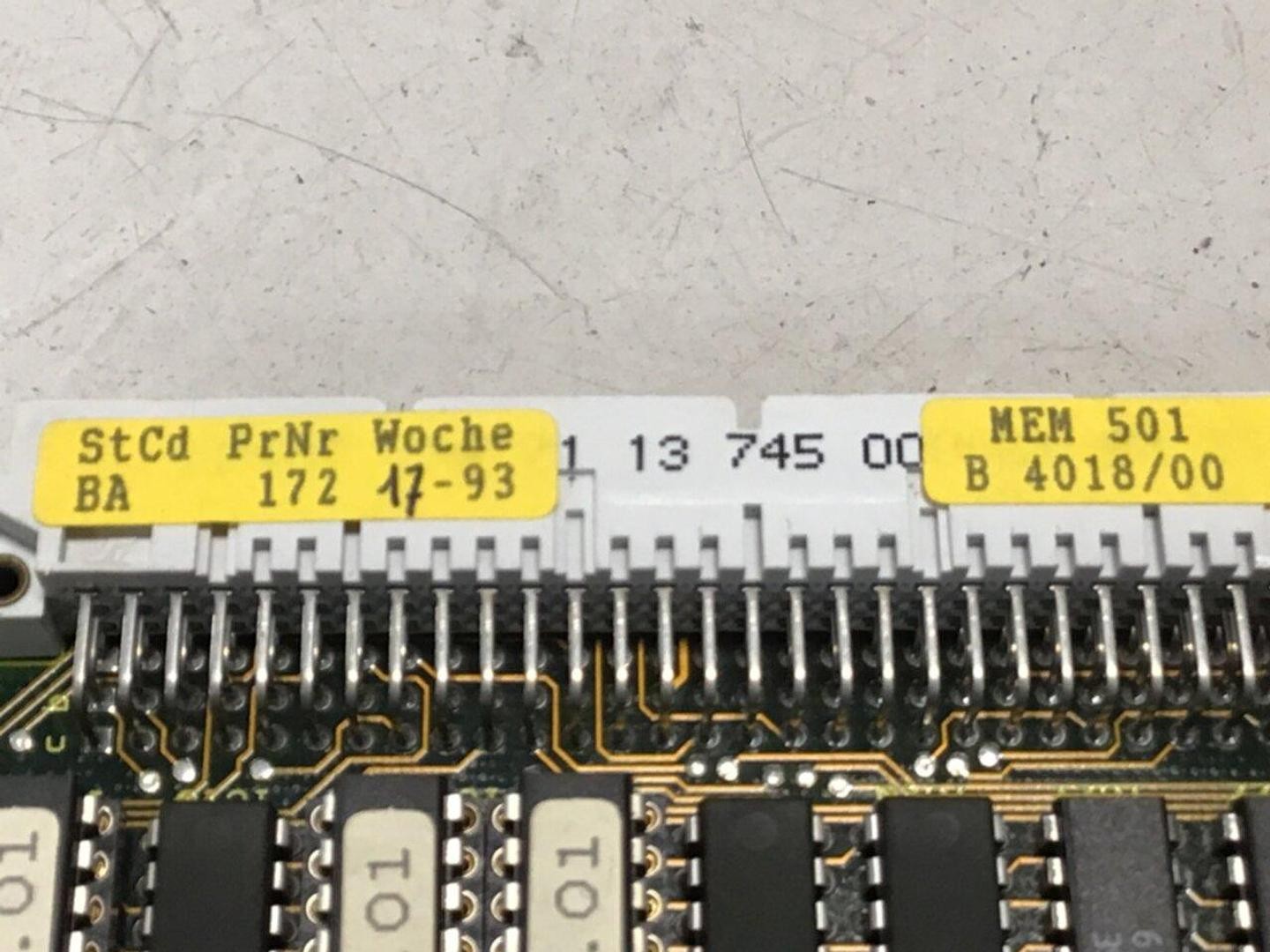 BACHMAN Circuit Board E04021/00 003 MEM501 Used #120096