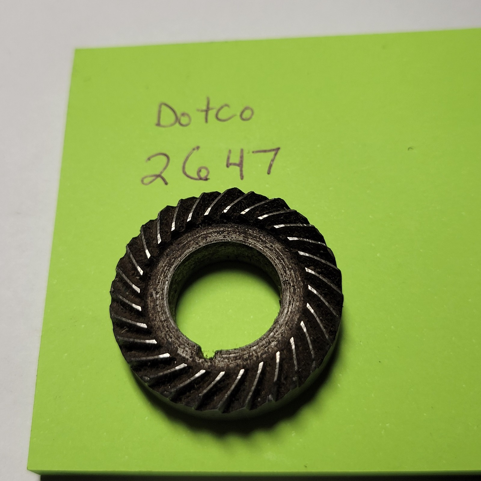 (Dotco Type) gear 2647PT? Unknown Brand – 34.88 mm OD & 17.15 mm ID – NOS