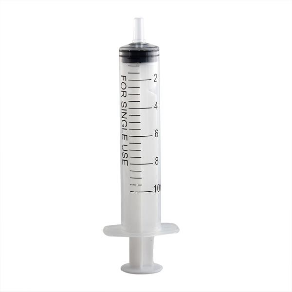5x Syringe Luer Slip Tip 10mL Liquid Clear Plastic Sterile Medical/Animal Feeder