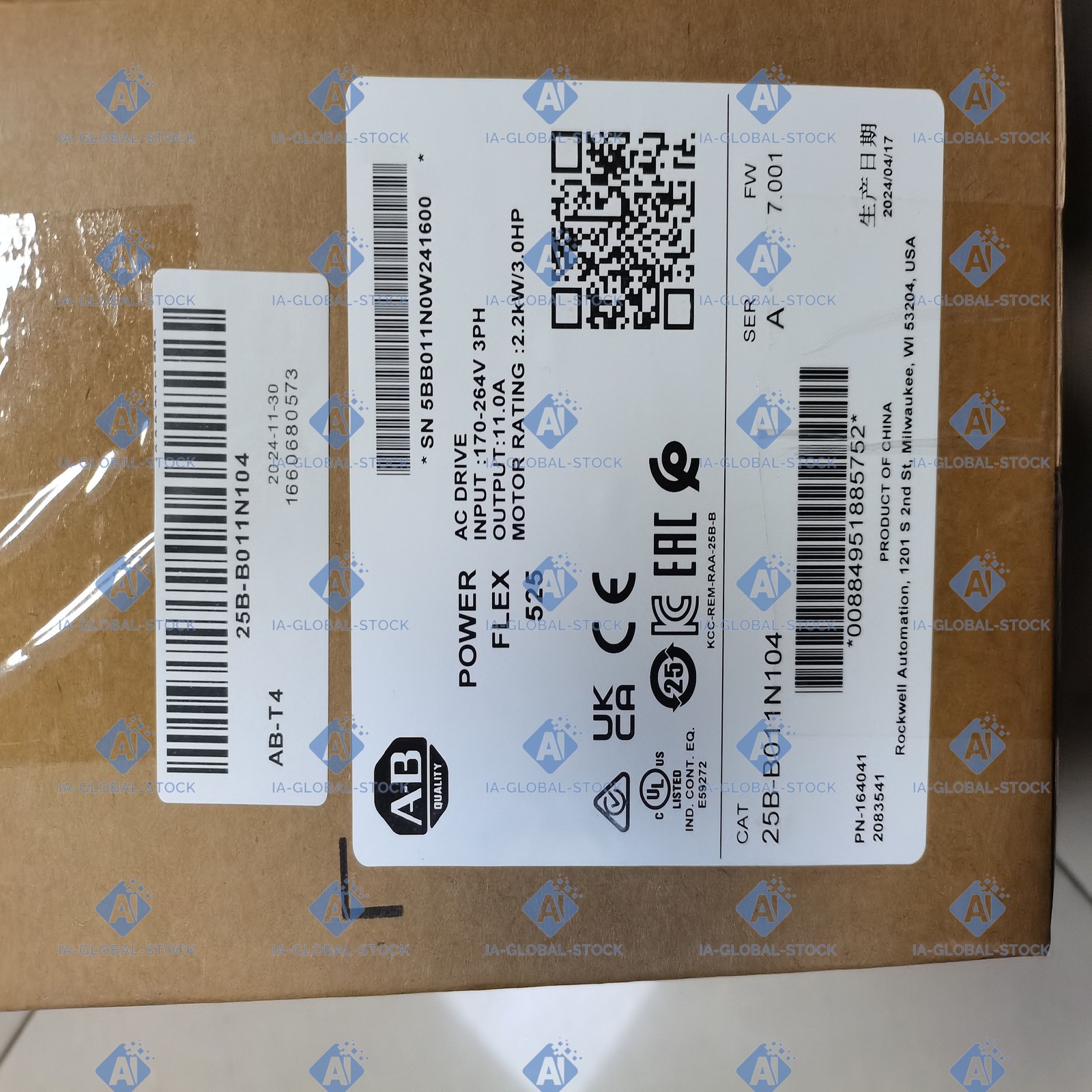 Free Shipping One unit Brand NEW Allen-Bradley 25B-B011N104 High Quality