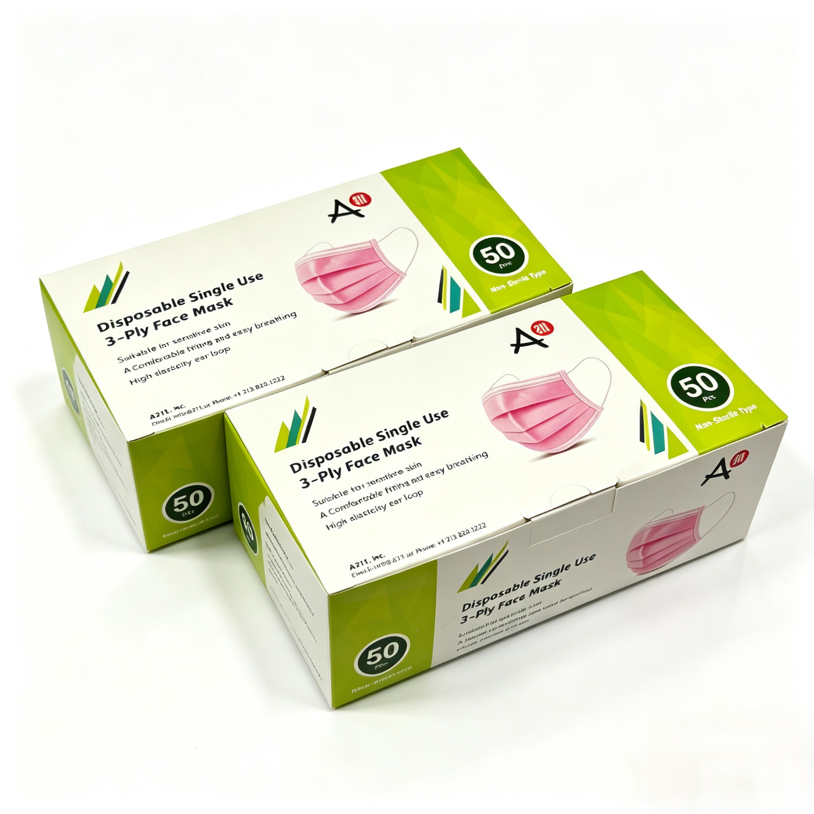 50/100 PCS Disposable Face Mask Non Medical 3-Ply Earloop Dust Cover