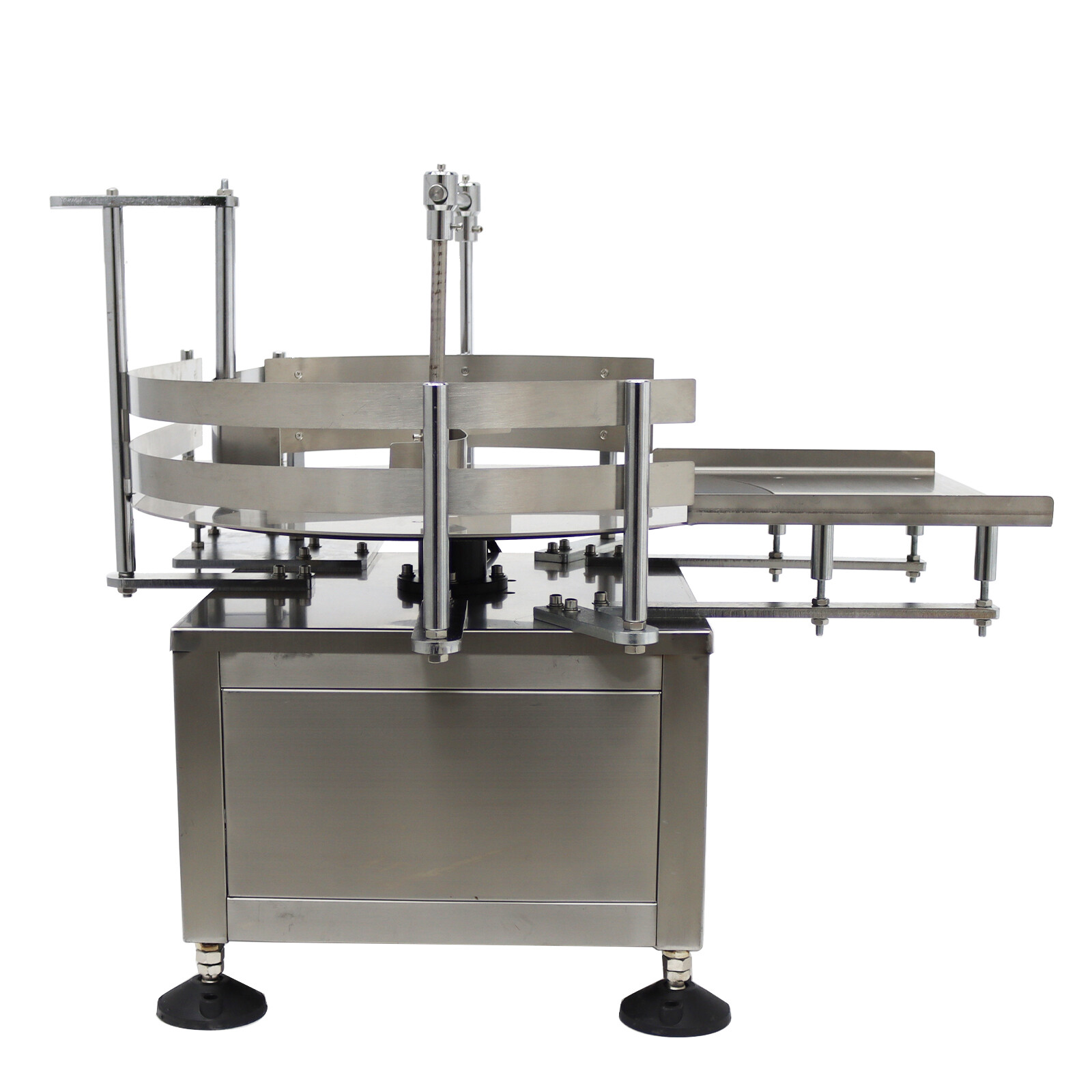 23.6» Desktop Automatic Bottle Organizer Sorter Collection Turntable Table 110V