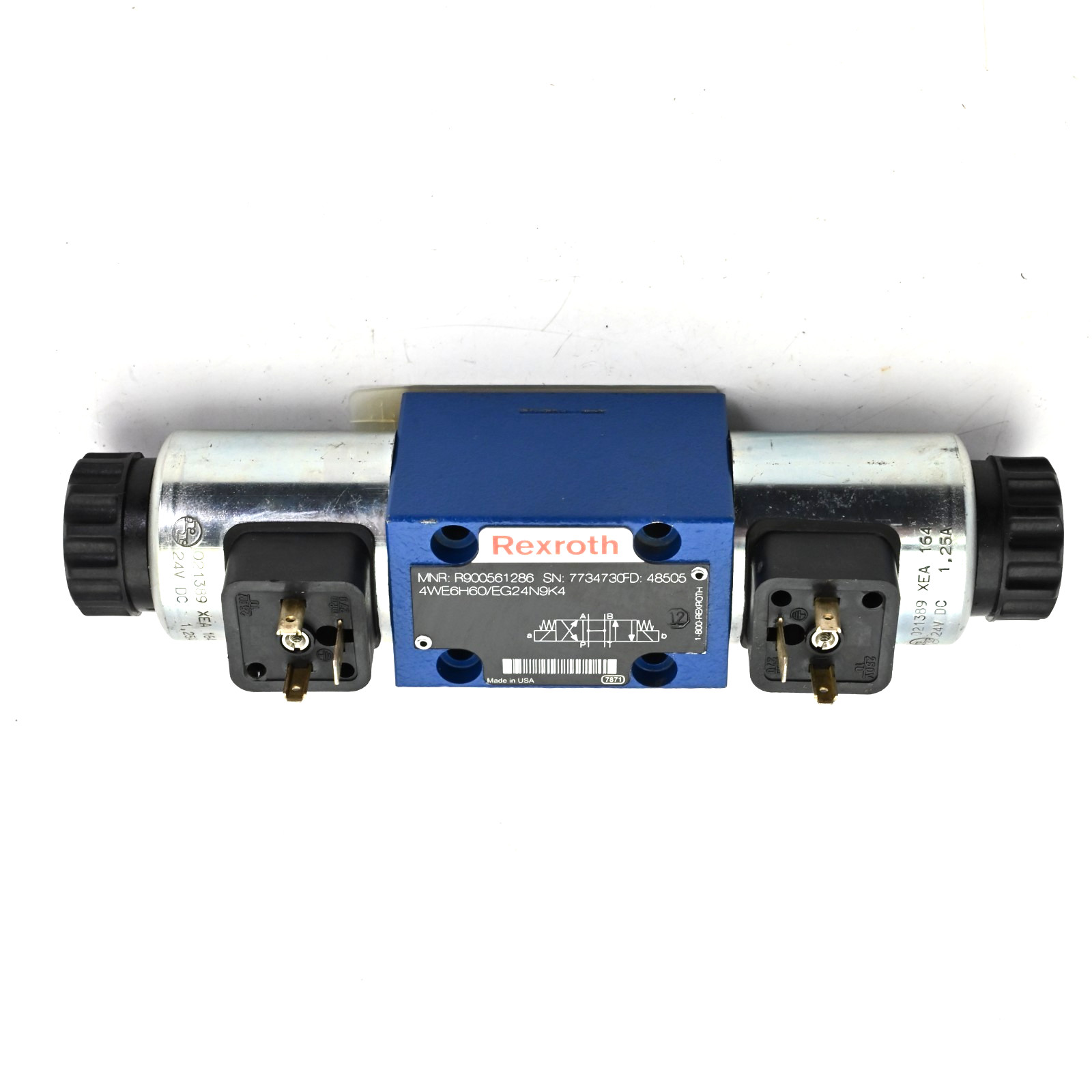 Bosch Rexroth R900561286 Hydraulic Direct-Acting Double Solenoid Valve – 4WE6H6X