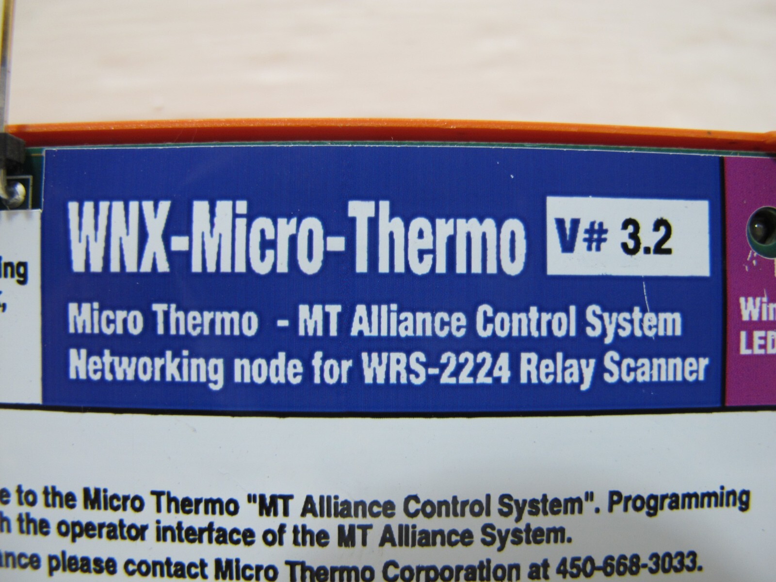 Douglas Lighting Controls WNX-Micro-Thermo Networking Node for WRS-2224 Relay