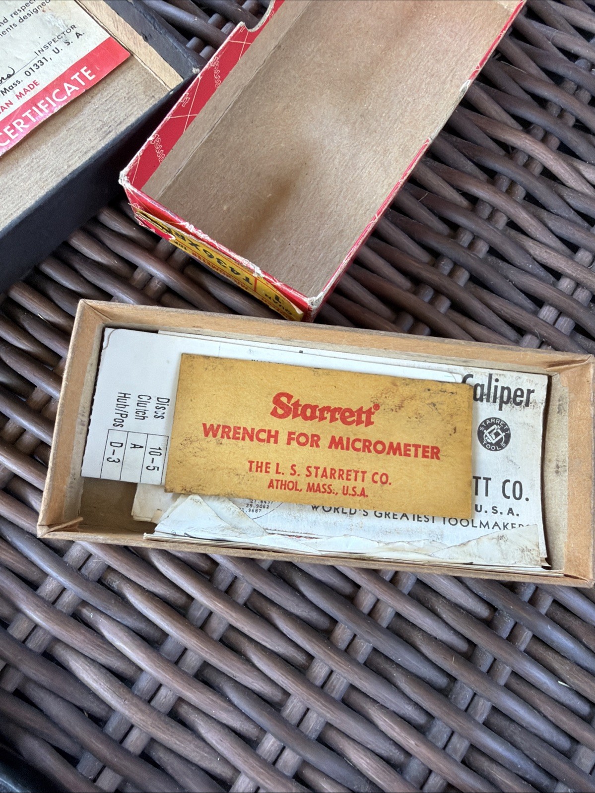 STARRETT Outside Micrometer Set of 5 No. 436 0-1, 1-2, 2-3, 4-5, 5-6 5 Piece Set