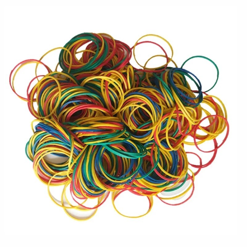 100Pcs Colorful Elastic Rubber Bands High Stretch School Office Home DIY