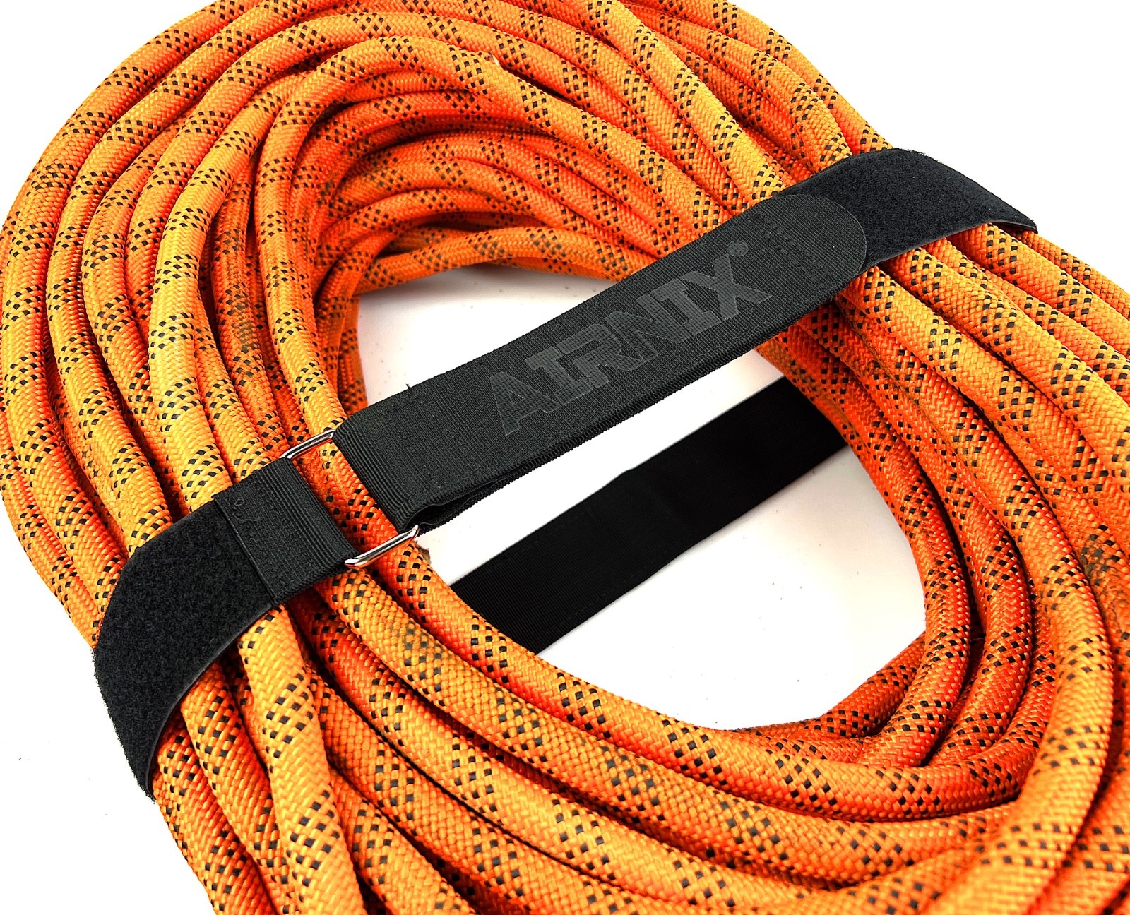 AIRNIX Hook and Loop Reusable Nylon Cinch Straps, Securing Cable Straps, Black