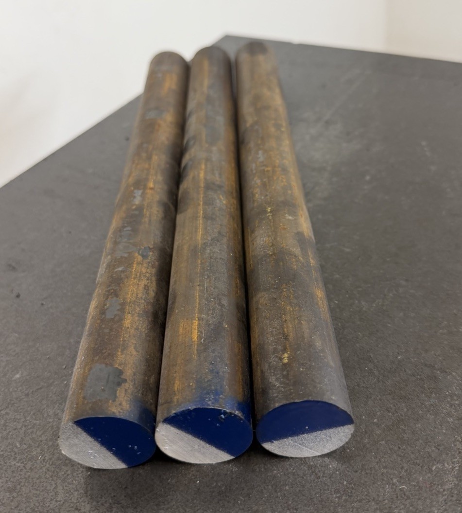 1-1/4″ Diameter Hot Roll Steel Round Bar Stock 1-1/4″ x 12″ Long (3 PC LOT)
